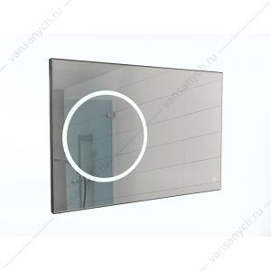 Зеркало Eclipse 100 black с подсветкой Sansa SE1032Z черный профиль Домино (Россия) купить в Тюмени (Ван Саныч™)