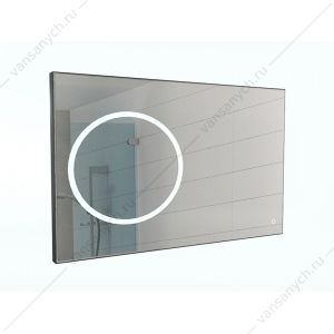 Зеркало Eclipse 120 black с подсветкой Sansa SE1033Z черный профиль Домино (Россия) купить в Тюмени (Ван Саныч™)