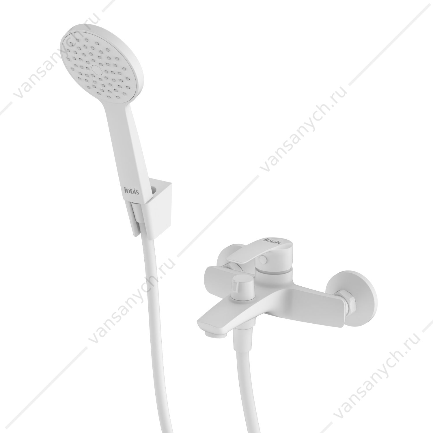 Смеситель для ванны IDDIS Ray, RAYWT02i02, белый IDDIS (Россия) купить в Тюмени (Ван Саныч™)