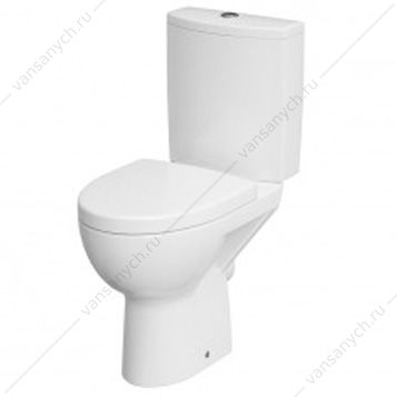 4139360 Унитаз безободковый Cersanit PARVA NEW CLEAN ON 011, горизонт. выпуск, сиденье микролифт, быстросъем Cersanit (Польша) купить в Тюмени (Ван Саныч™)