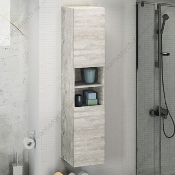 4137140 Шкаф-колонна Верона-35 дуб белый Comforty (Россия) купить в Тюмени (Ван Саныч™)