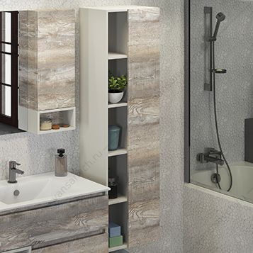 4136455 Шкаф-колонна Турин-45 дуб бежевый Comforty (Россия) купить в Тюмени (Ван Саныч™)
