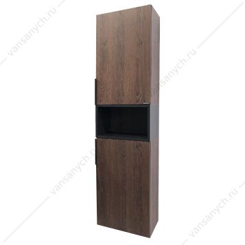 4150535 Шкаф-колонна COMFORTY  Франкфурт-40 дуб шоколадно-коричневый Comforty (Россия) купить в Тюмени (Ван Саныч™)