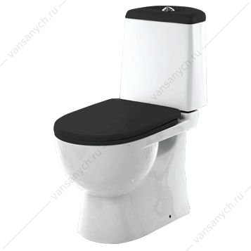 3123564 Унитаз-компакт Best Color Black SL DМ Sanita luxe (Россия) купить в Тюмени (Ван Саныч™)