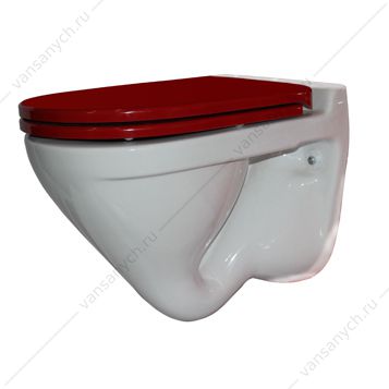 3126126 Унитаз подвесной Attica Color Red SL DM Sanita luxe (Россия) купить в Тюмени (Ван Саныч™)