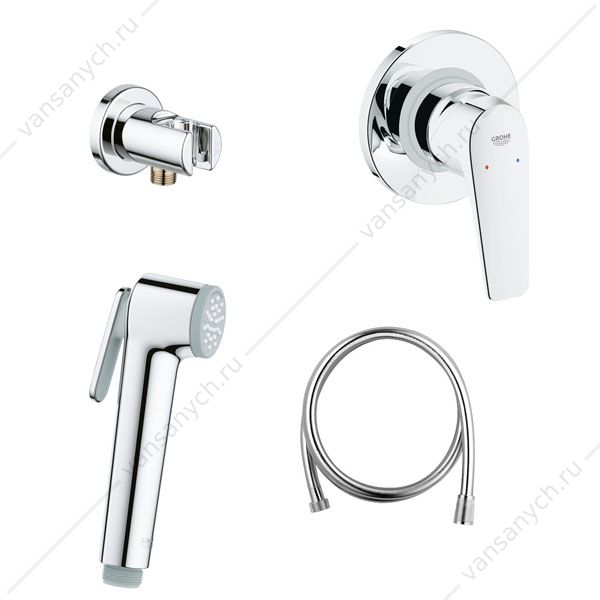 4141505 Готовое решение для гигиенического душа скрытого монтажа GROHE BauFlow, хром 124900 GROHE (Германия) купить в Тюмени (Ван Саныч™)