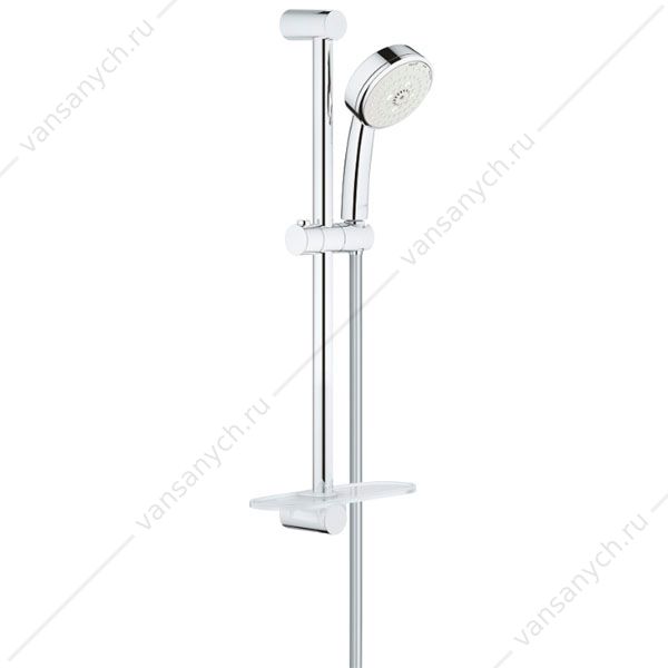 4142638 Душевой гарнитур GROHE New Tempesta Cosmopolitan III с полочкой, душевая штанга 600 мм, 27929002 GROHE (Германия) купить в Тюмени (Ван Саныч™)