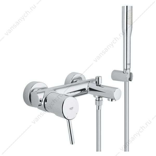 4134283 Смеситель для ванны GROHE Concetto New с душевым гарнитуром Euphoria Cosmopolitan, 32212001 GROHE (Германия) купить в Тюмени (Ван Саныч™)