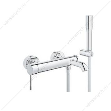 4134088 Смеситель для ванны GROHE Essence+, с душевым гарнитуром, 33628001 GROHE (Германия) купить в Тюмени (Ван Саныч™)