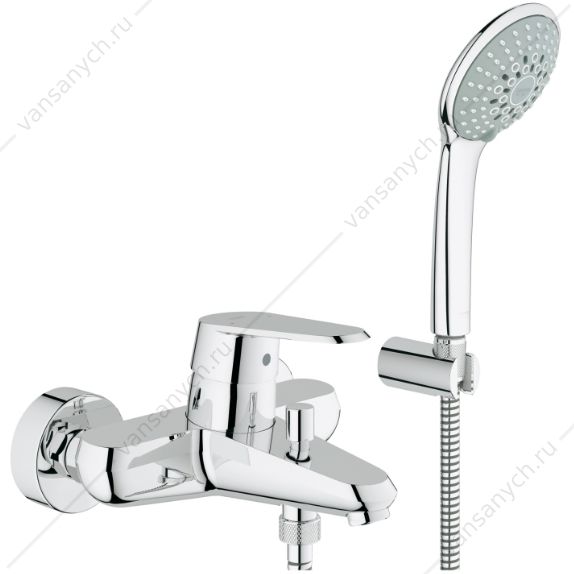 3127923 Смеситель для ванны GROHE Eurodisc Cosmopolitan, с душевым гарнитуром Euphoria, 33395002 GROHE (Германия) купить в Тюмени (Ван Саныч™)