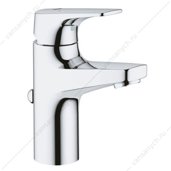 4143834 Смеситель для раковины GROHE BauFlow, S-Size, сливной гарнитур, 23751000 GROHE (Германия) купить в Тюмени (Ван Саныч™)