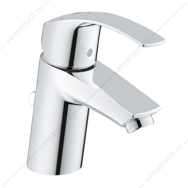 4134055 Смеситель для раковины GROHE Eurosmart 2015, со сливным гарнитуром, 32926002 GROHE (Германия) купить в Тюмени (Ван Саныч™)