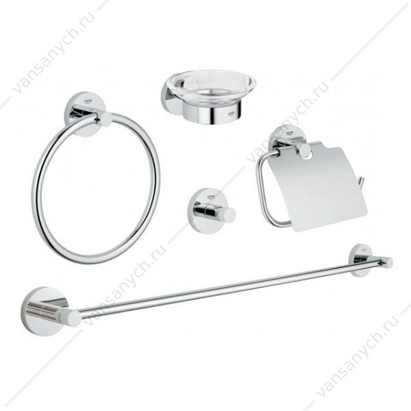 4134335 Набор аксессуаров Essentals (5 предметов), 40344001 GROHE (Германия) купить в Тюмени (Ван Саныч™)