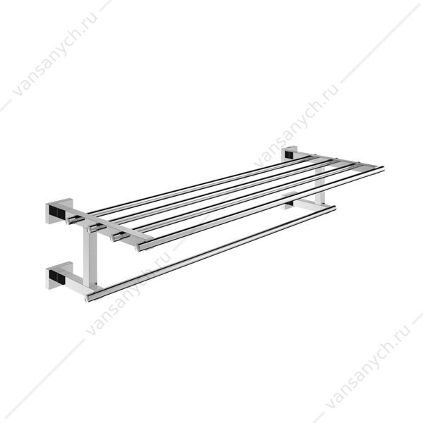 4134230 Полка для полотенец GROHE Essentials Cube, с дополнительной горизонтальной штангой, 600 мм, 40512001 GROHE (Германия) купить в Тюмени (Ван Саныч™)