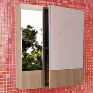 3120774 Зеркало-шкаф Ницца-60 сосна лоредо Comforty (Россия) купить в Тюмени (Ван Саныч™)
