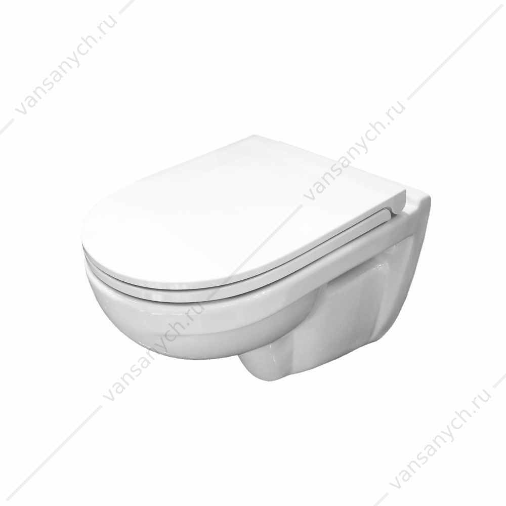 00-00001965 Унитаз подвесной Sanita luxe Best, сиденье с микролифтом, быстросъем, BSTSLWH0104  Sanita luxe (Россия) купить в Тюмени (Ван Саныч™)