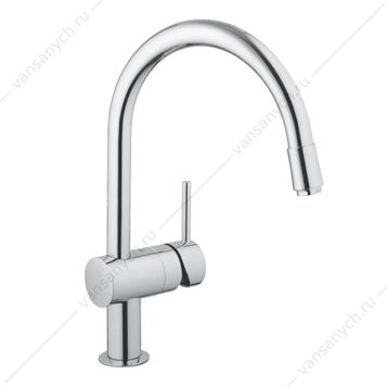3119862 GROHE. Смеситель для мойки Minta, с выдвижным изливом, 32918000 GROHE (Германия) купить в Тюмени (Ван Саныч™)