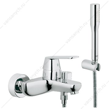 3122465 GROHE. Смеситель для ванны Eurosmart Cosmopolitan 32832000, с душевым гарнитуром Euphoria Cosmopolitan GROHE (Германия) купить в Тюмени (Ван Саныч™)