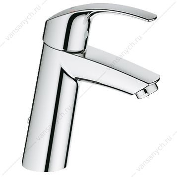 3122554 GROHE. Смеситель для раковины Eurosmart, с цепочкой, средний излив, 23323001 GROHE (Германия) купить в Тюмени (Ван Саныч™)