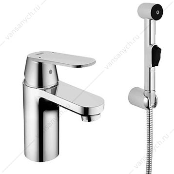 3122704 GROHE. Смеситель для раковины Eurosmart Cosmopolitan, с гигиеническим душем 23125000 GROHE (Германия) купить в Тюмени (Ван Саныч™)