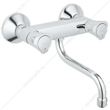 3123366 GROHE. Смеситель для мойки Costa L, настенный, 31187001 GROHE (Германия) купить в Тюмени (Ван Саныч™)
