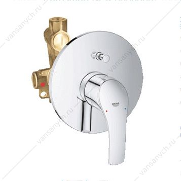 3130431 GROHE. Смеситель для душа Eurosmart 2015, встраиваемый, включает встроенный механизм, 33556002 GROHE (Германия) купить в Тюмени (Ван Саныч™)