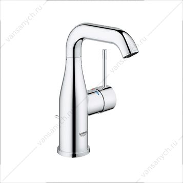 3131911 GROHE. Смеситель для раковины Essence+, U-излив, сливной гарнитур, 23462001 GROHE (Германия) купить в Тюмени (Ван Саныч™)