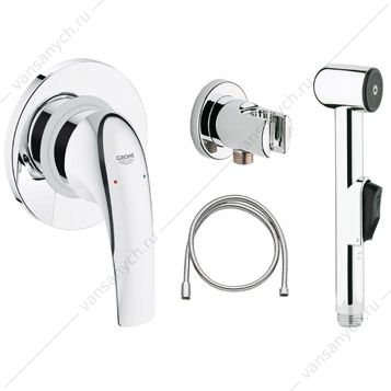 3132359 GROHE. Готовое решение для гигиенического душа скрытого монтажа BauCurve,123072 GROHE (Германия) купить в Тюмени (Ван Саныч™)