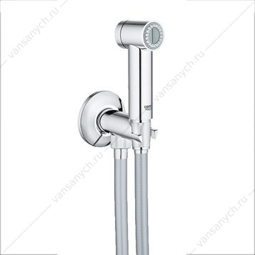 3132361 GROHE. Гигиенический душ Sena с вентилем, душевой шланг Silverflex 1250 мм, 26332000 GROHE (Германия) купить в Тюмени (Ван Саныч™)