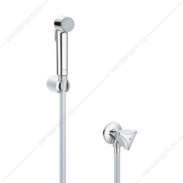 4134299 GROHE. Гигиенический душ Tempesta-F, с угловым вентилем, душевой шланг Silverflex 1250 мм, 27514001 GROHE (Германия) купить в Тюмени (Ван Саныч™)