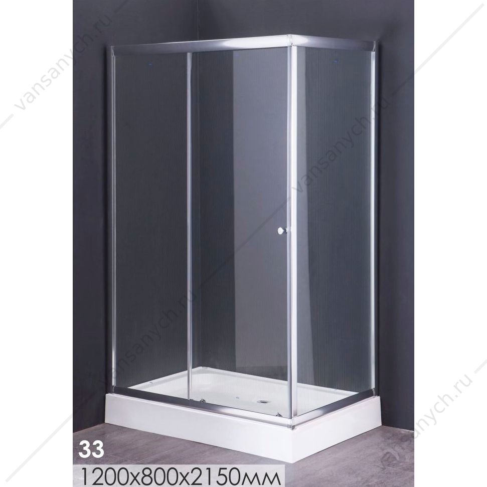 00-00000156 Душевое ограждение COMFORTY 33, прозрачное стекло, с поддоном, 1200*800*1950 Comforty (Россия) купить в Тюмени (Ван Саныч™)
