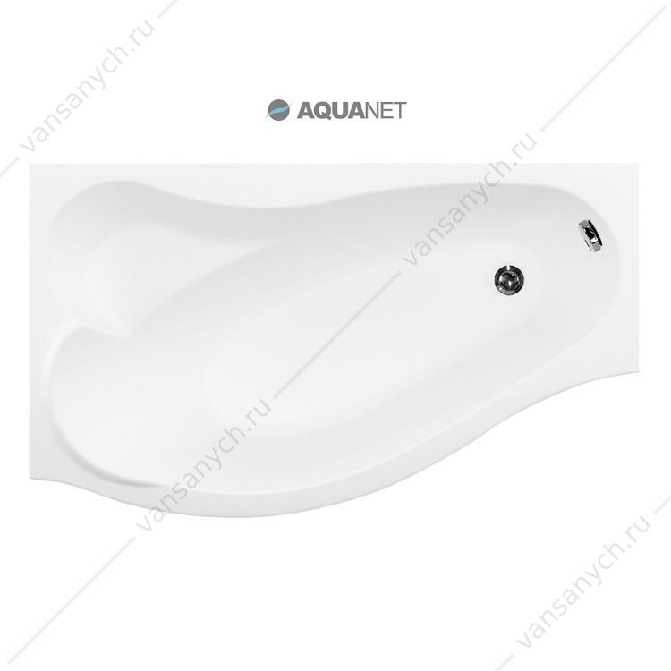 205737 Ванна 170х90 акриловая Aquanet Palma Левая асимметричная Aquanet (Россия) купить в Тюмени (Ван Саныч™)