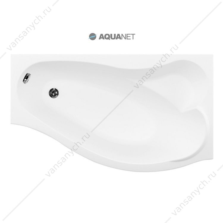 205537 Ванна 170х90 акриловая Aquanet Palma Правая асимметричная Aquanet (Россия) купить в Тюмени (Ван Саныч™)