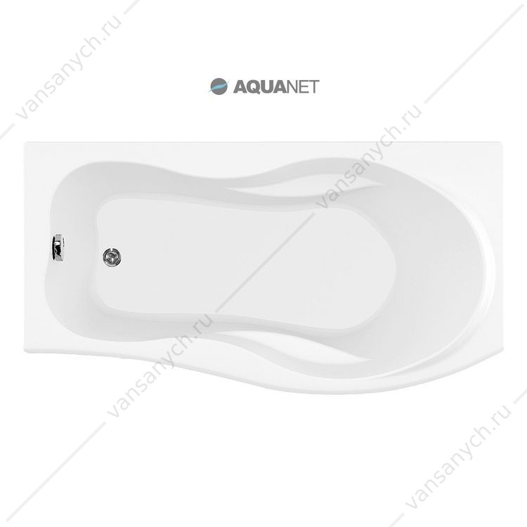 205284 Ванна 170х90 акриловая Aquanet BORNEO Правая асимметричная Aquanet (Россия) купить в Тюмени (Ван Саныч™)