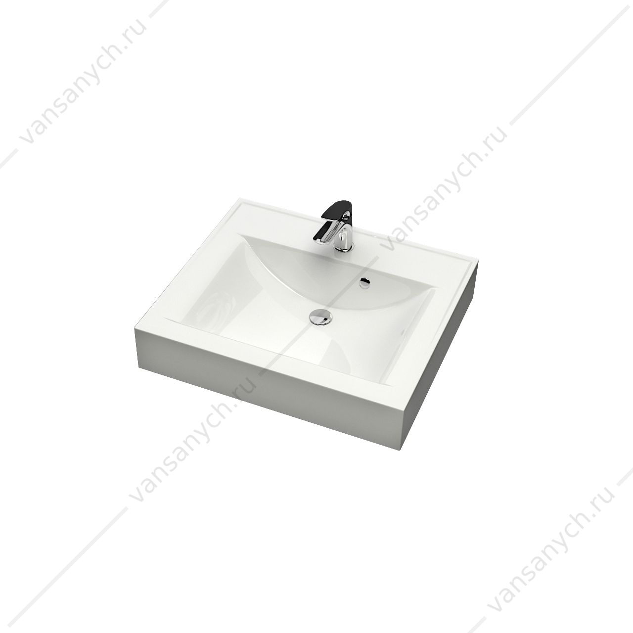 УТ000010264 Раковина Шерри V3D1 (580х485х130) Marrbaxx (Россия) купить в Тюмени (Ван Саныч™)