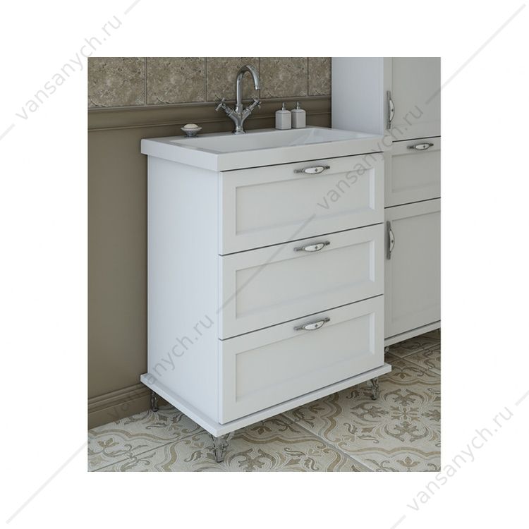 Тумба с раковиной Bali Classic 800х450 напольный 3 ящика  Эстет (Россия) купить в Тюмени (Ван Саныч™)