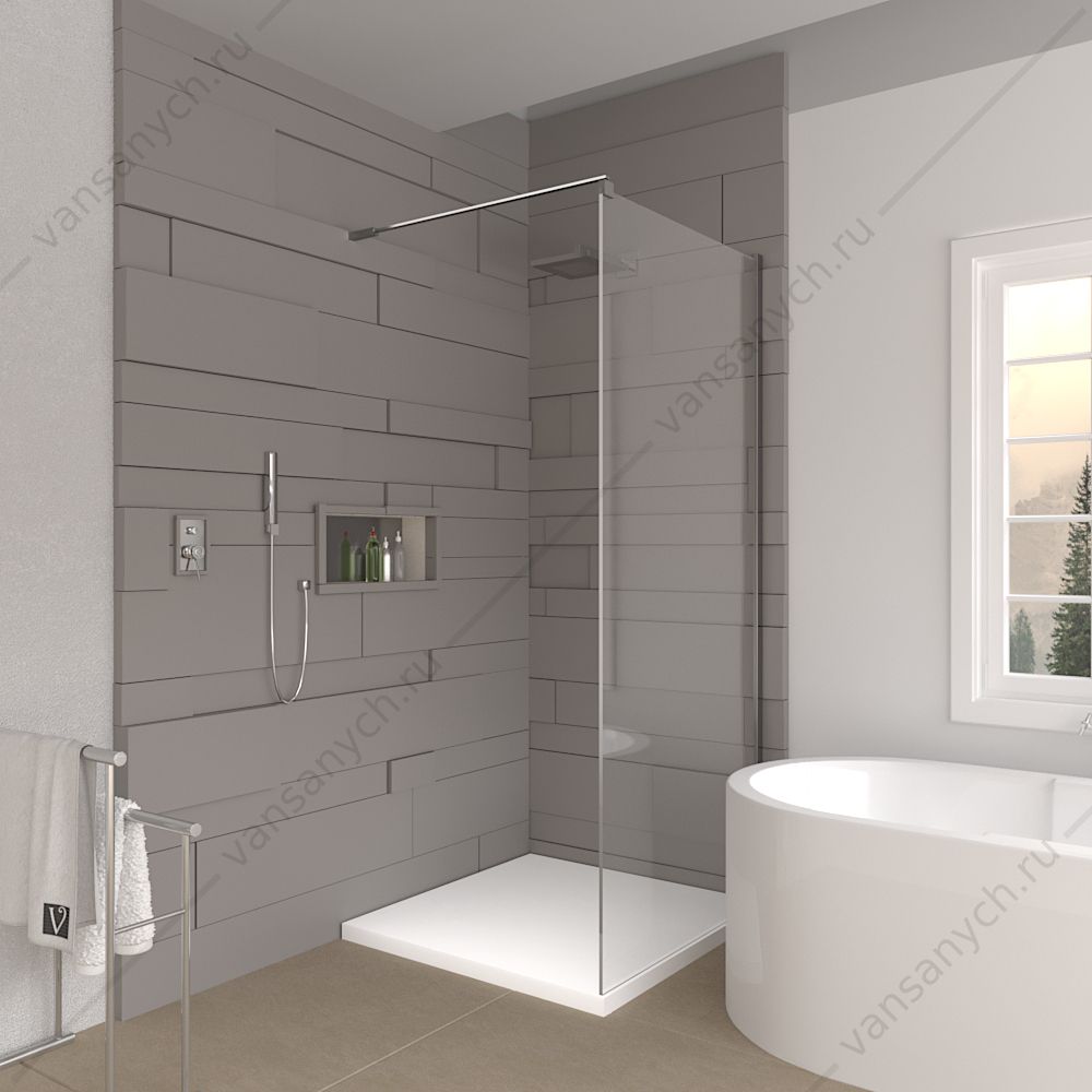 Душевая перегородка Veconi Korato  KR-72, 80*195, KR72-80-01-19C1 Veconi (Италия) купить в Тюмени (Ван Саныч™)