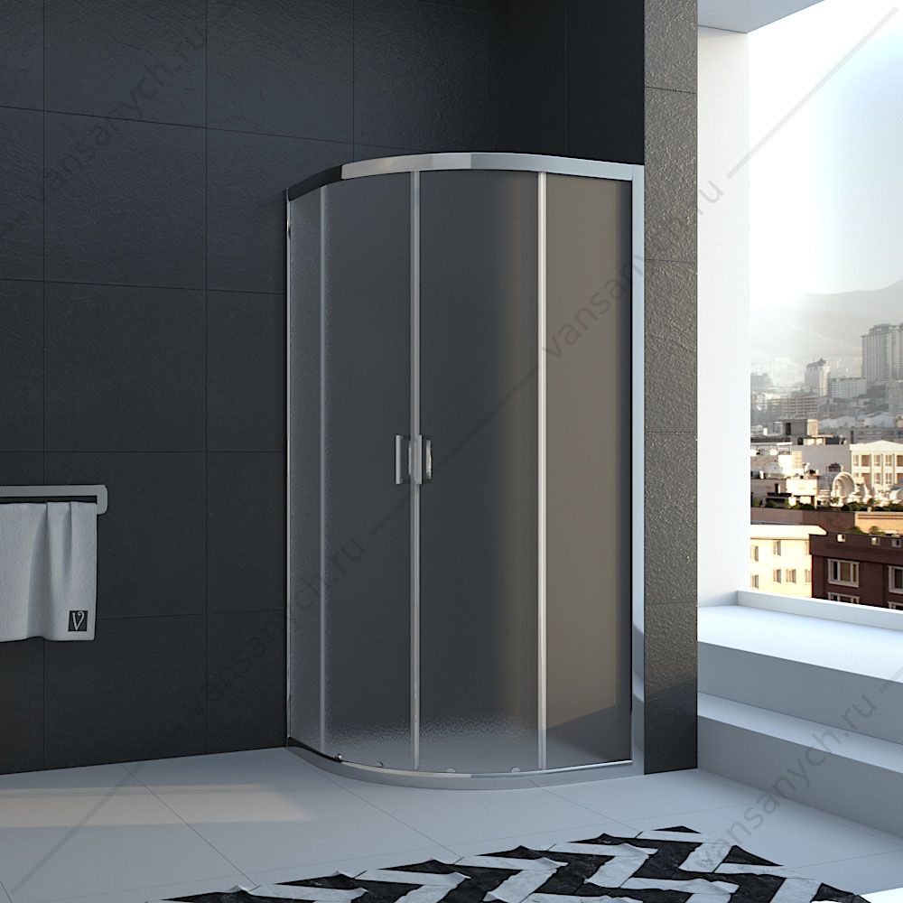 Душевой угол Veconi Rovigo RV-01 Pear, 80*80*185, RV01-80PL-02-19C1 Veconi (Италия) купить в Тюмени (Ван Саныч™)