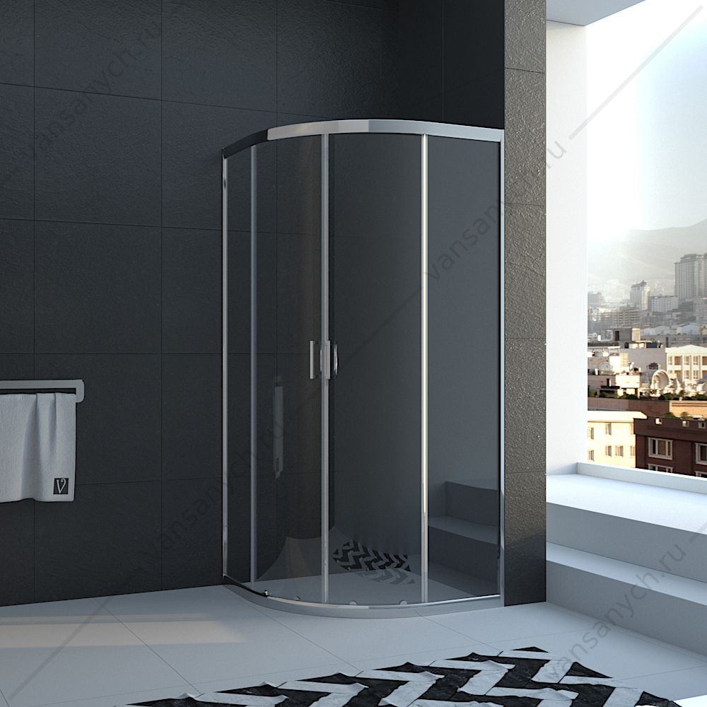 Душевой угол Veconi Rovigo RV-02, 80*80*185, RV02-80PL-01-19C1 Veconi (Италия) купить в Тюмени (Ван Саныч™)