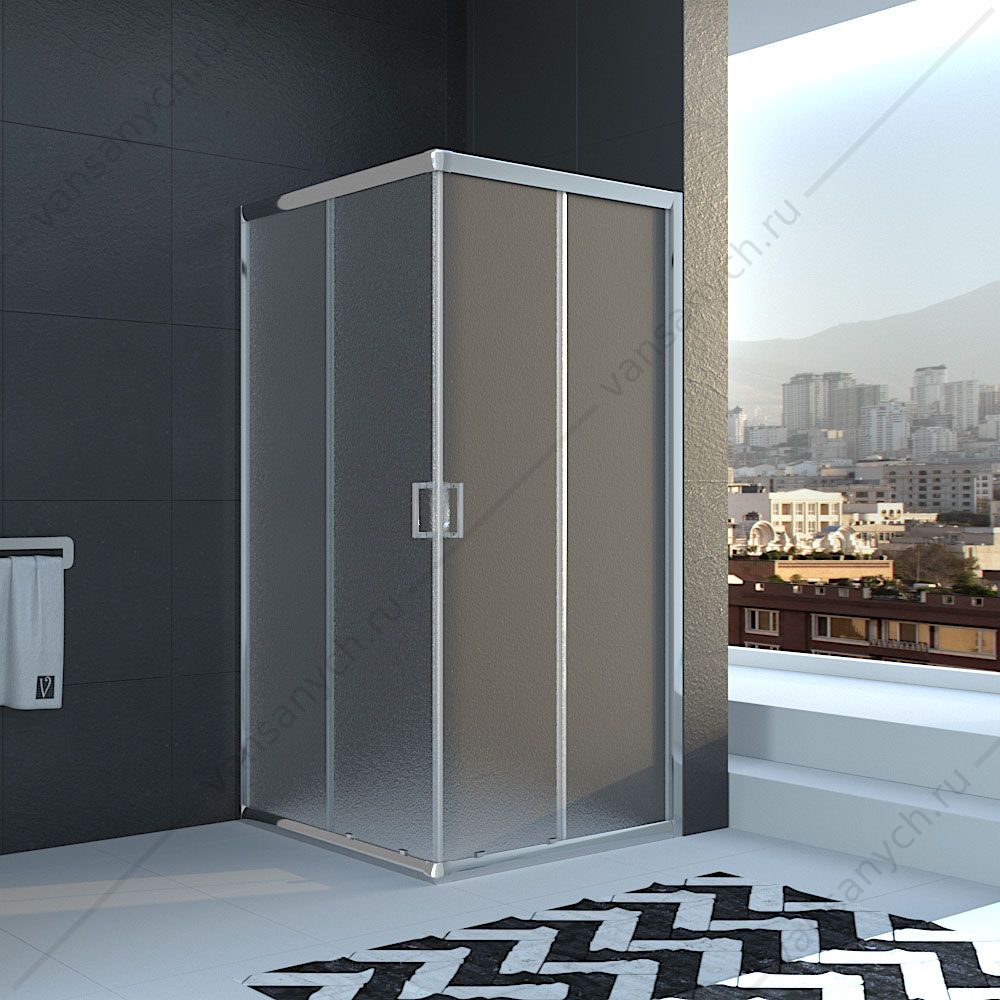 Душевой угол Veconi Rovigo RV-11 Pear, 80*80*185, RV11-80K-02-19C1 Veconi (Италия) купить в Тюмени (Ван Саныч™)