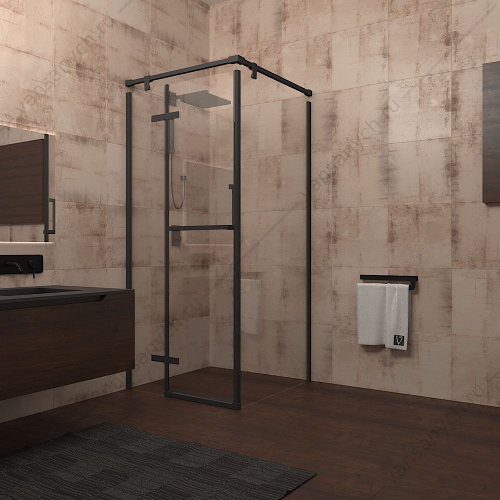 Душевой угол Veconi Rovigo RV-20, 90*90*195, RV20-90K-01-19C1 Veconi (Италия) купить в Тюмени (Ван Саныч™)