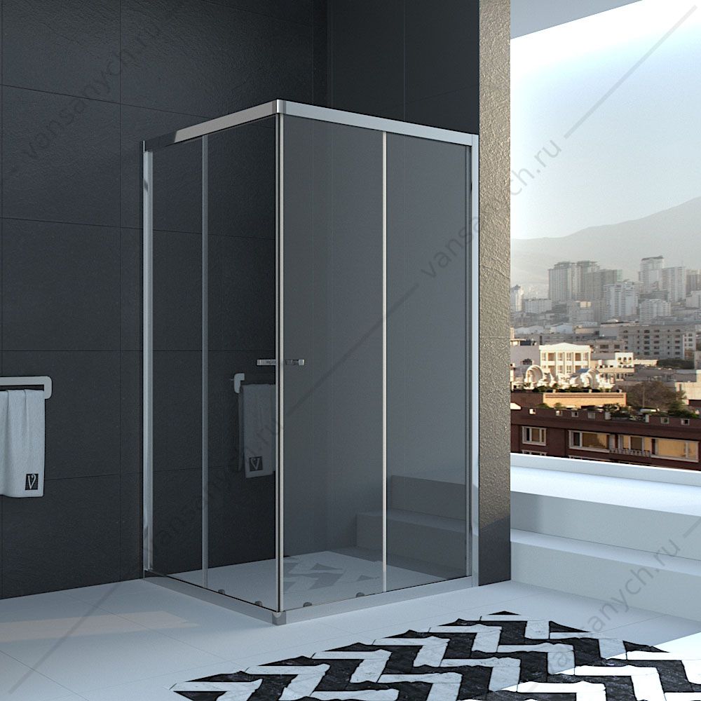 Душевой угол Veconi Rovigo RV-22, 80*80*185, RV22-80K-01-19C2 Veconi (Италия) купить в Тюмени (Ван Саныч™)