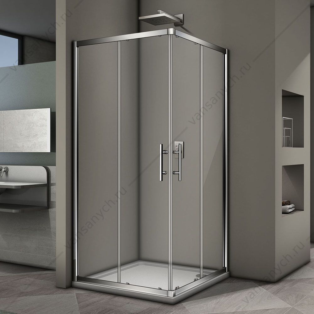 Душевой угол Veconi Rovigo RV-29, 100*100*190, RV29-100K-01-19C3 Veconi (Италия) купить в Тюмени (Ван Саныч™)