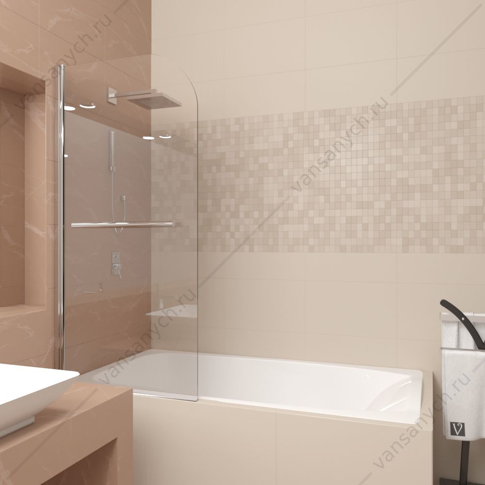 Шторка на ванну Veconi Palau PL-80 90*150см, PL80-90-01-19C1 Veconi (Италия) купить в Тюмени (Ван Саныч™)