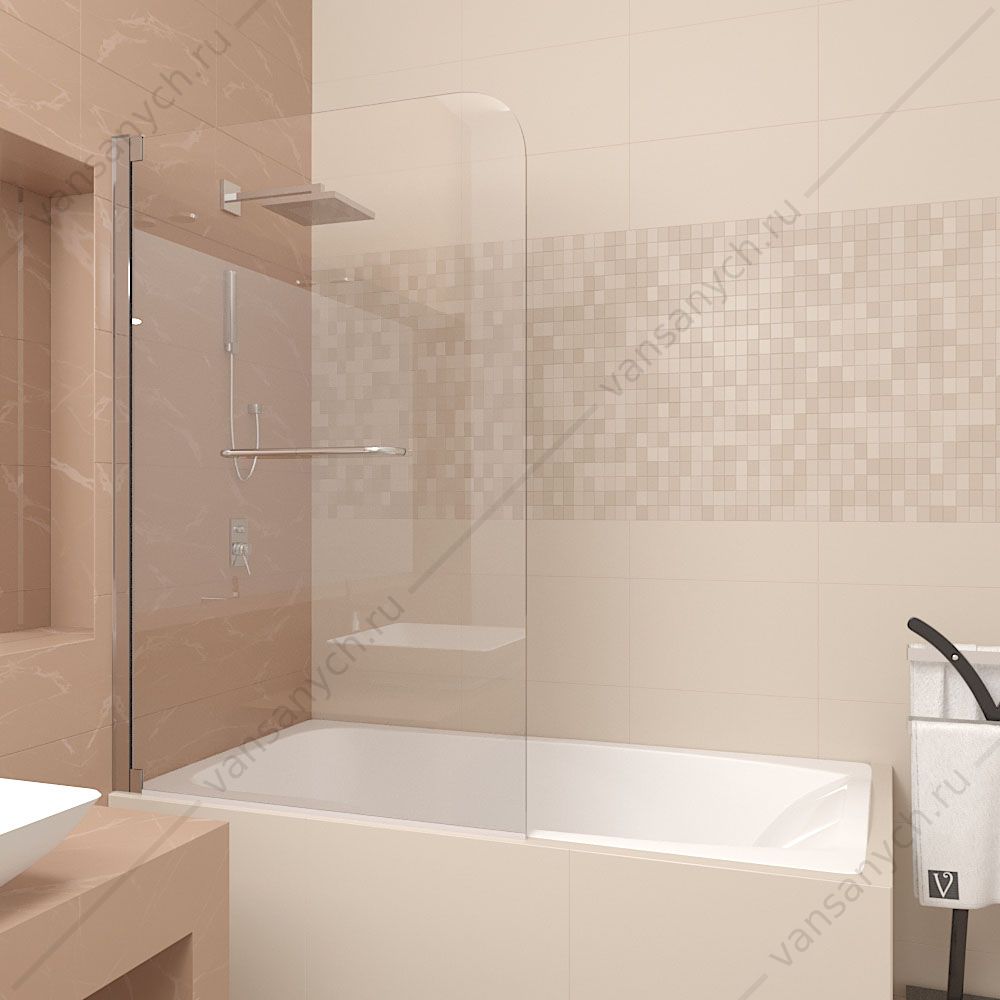 Шторка на ванну Veconi Palau PL-83 100*150см, PL83-100-01-19C2 Veconi (Италия) купить в Тюмени (Ван Саныч™)