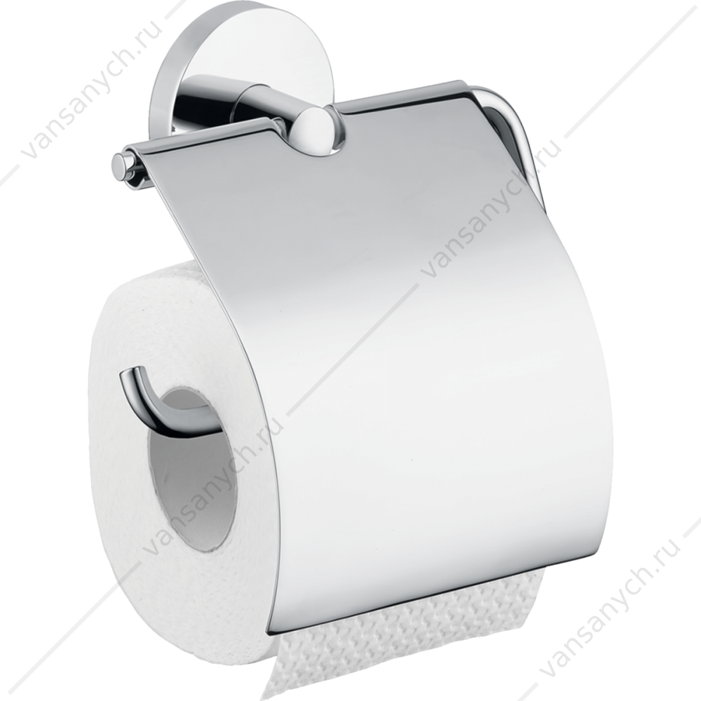 Бумагодержатель с крышкой Hansgrohe Logis, 40523000 HANSGROHE (Германия) купить в Тюмени (Ван Саныч™)