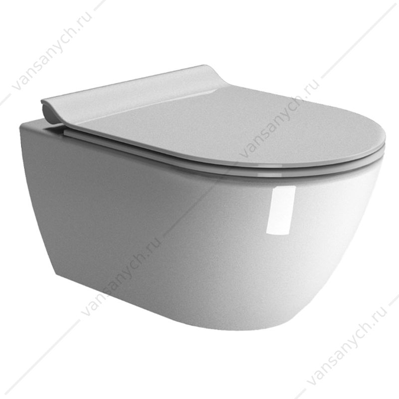 Унитаз безободковый подвесной GSI Color Elements / Pura 881511 GSI (Италия) купить в Тюмени (Ван Саныч™)