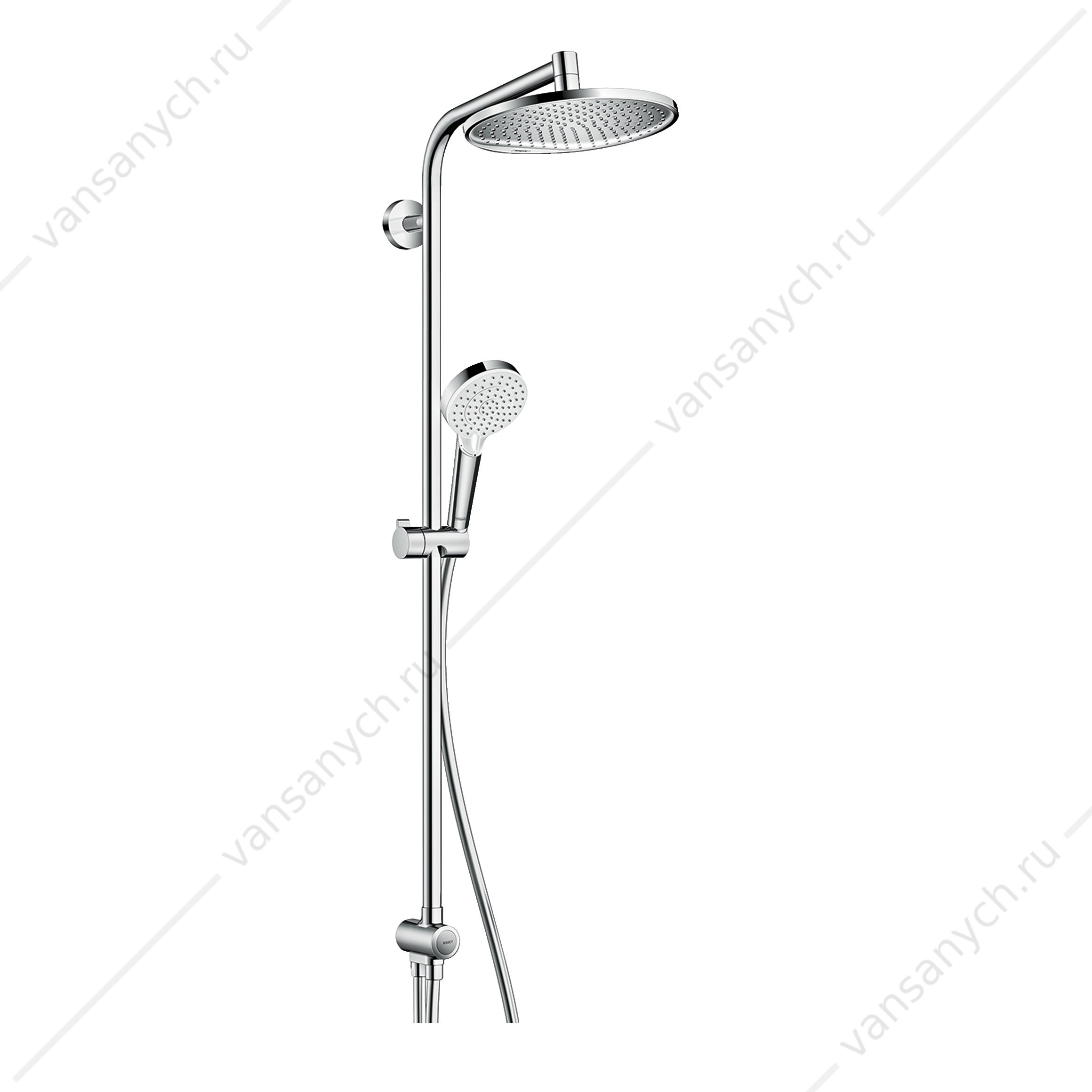 Душевая система Hansgrohe Crometta S 240 1jet Showerpipe Reno 27270000 HANSGROHE (Германия) купить в Тюмени (Ван Саныч™)