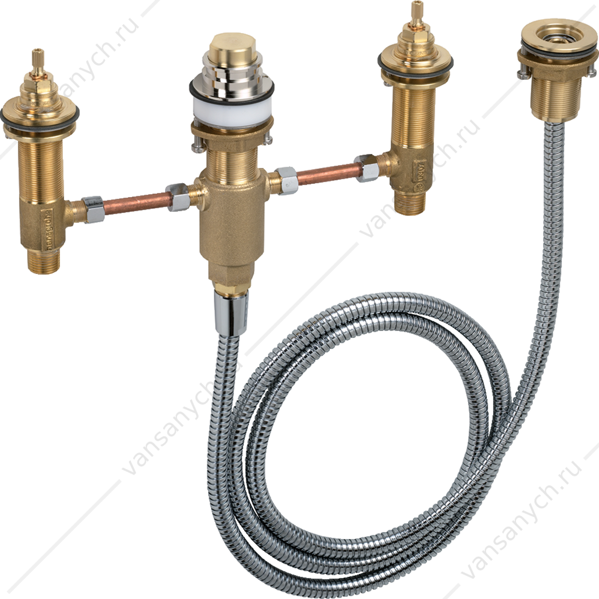 Скрытая часть смесителя для ванны (4 отверстия) HANSGROHE  13244180 HANSGROHE (Германия) купить в Тюмени (Ван Саныч™)