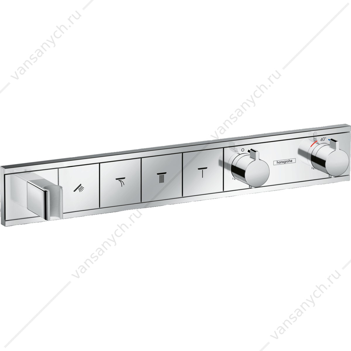 Термостат для 4 потребителей (внешня часть) хром HANSGROHE RainSelect 15357000 HANSGROHE (Германия) купить в Тюмени (Ван Саныч™)